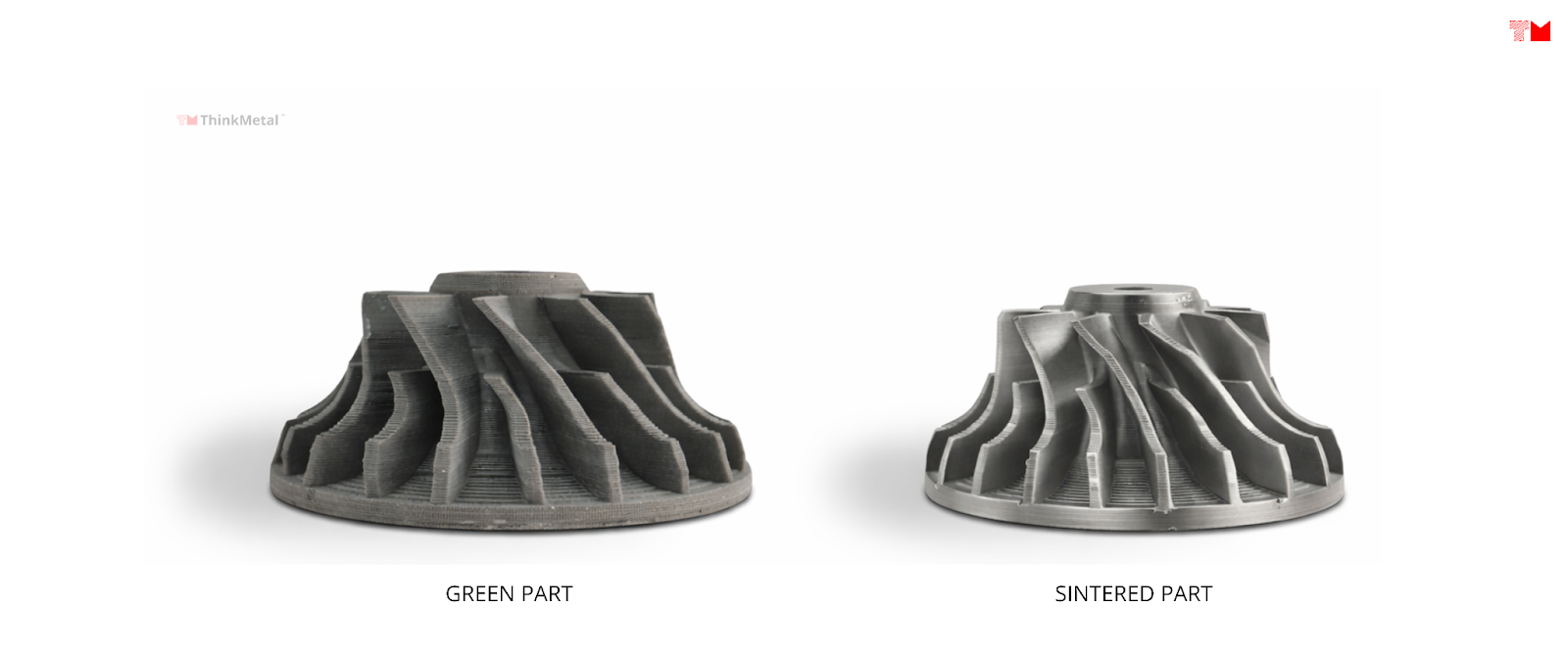 Impeller 3D printed on ThinkMetal™ systems